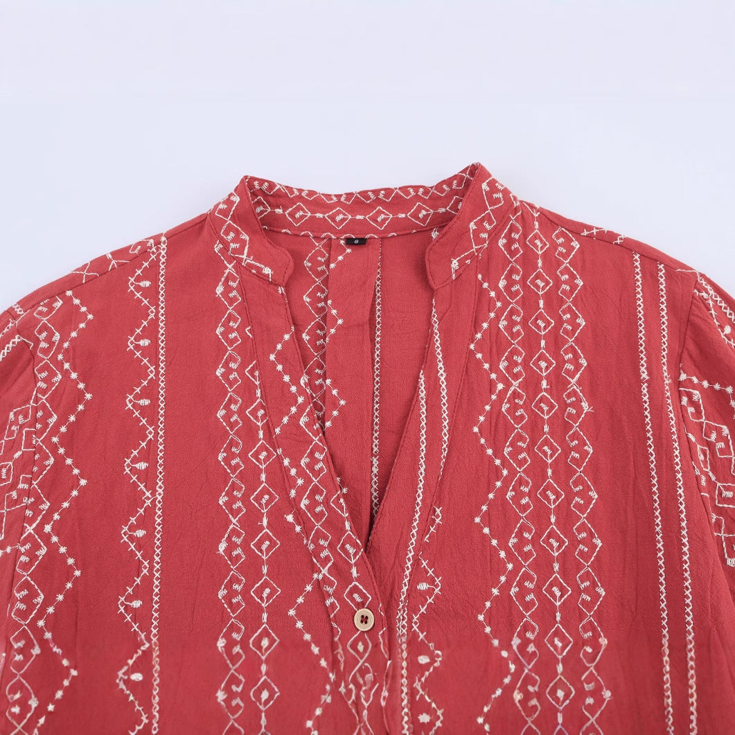 Loose-Fit V-Neck-Embroidered-Top-Women’s-Vintage-Floral-Shirt.jpg